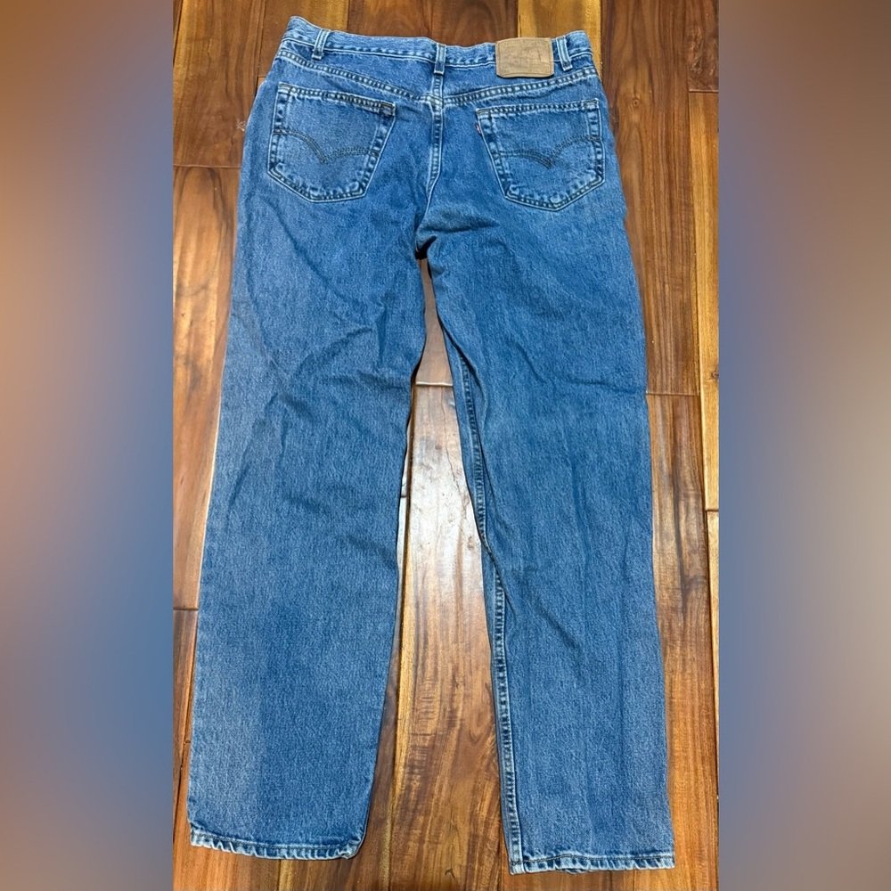 Vintage Levi’s 550 Relaxed Fit Jeans 36x32 Made in USA 100% Cotton Blue Denim